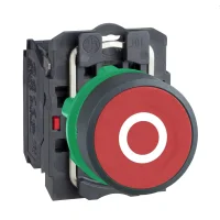 Schneider Electric XB5AA4322 Harmony XB5 Sıva Altı Yaylı Buton Ø22 Kırmızı üzerine beyaz 
