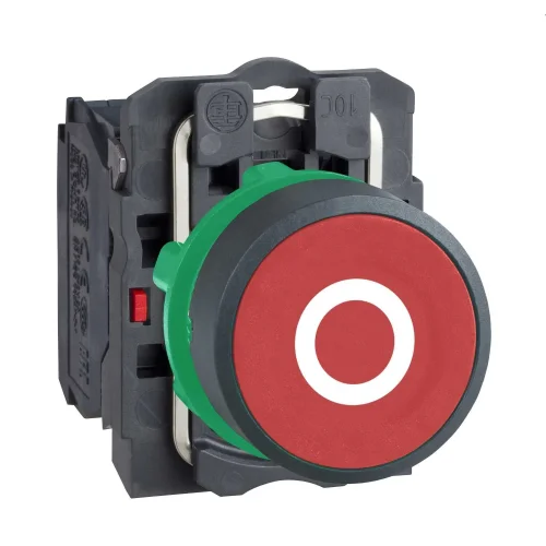 Schneider Electric XB5AA4322 Harmony XB5 Sıva Altı Yaylı Buton Ø22 Kırmızı üzerine beyaz 