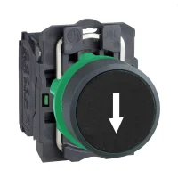 Schneider Electric XB5AA3351 Harmony XB5 Sıva Altı Yaylı Buton Ø22 Siyah üzerine beyaz 