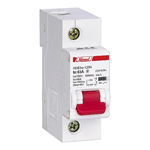 Himel HDB3W125H1C63 1 Kutuplu C Tipi 63A Otomatik Sigorta - 1