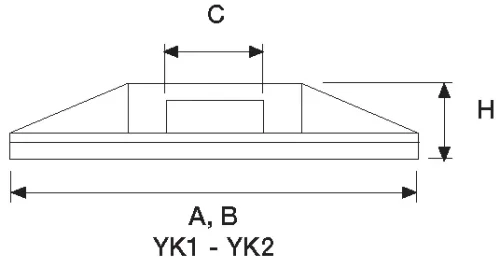 Klemsan 541280B Yk 2 Beyaz Yapışkanlı Kroşe - 1