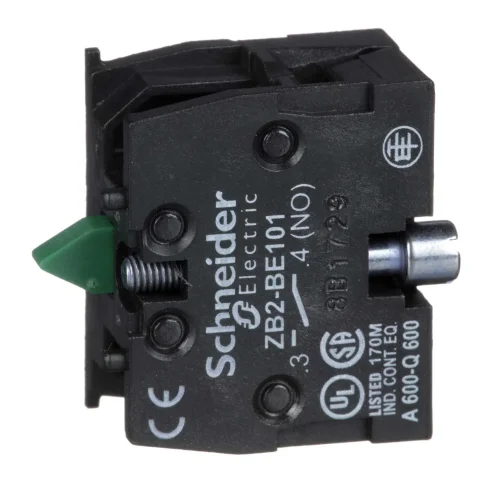 Schneider Electric ZB2BE101 Kontak Bloğu Zb2 Yaylı Dönüş 1 Na Yavaş Kesen Ön Montaj - 1
