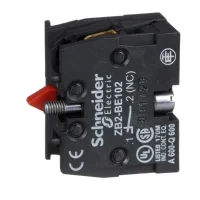 Schneider Electric ZB2BE102 Kontak Bloğu Zb2 Yaylı Dönüş 1 Nk Yavaş Kesen Ön Montaj - 1