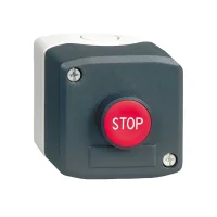 Schneider Electric XALD114 Koyu Gri İstasyon 1 Kırmızı Sıva Altı Buton Ø22 Yaylı Dönüş 1Nk 