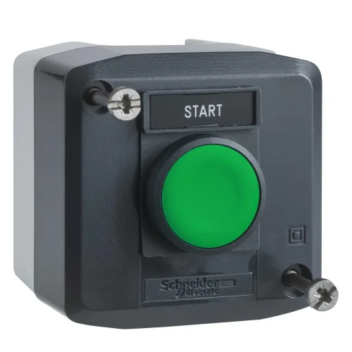 Schneider Electric XALD101H29 Koyu Gri İstasyon 1 Yeşil Sıva Altı Buton Ø22 Yaylı Dönüş 1Na 