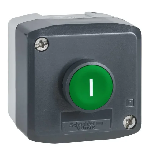 Schneider Electric XALD102 Koyu Gri İstasyon 1 Yeşil Sıva Altı Buton Ø22 Yaylı Dönüş 1Na 