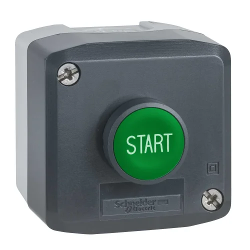 Schneider Electric XALD103 Koyu Gri İstasyon 1 Yeşil Sıva Altı Buton Ø22 Yaylı Dönüş 1Na 