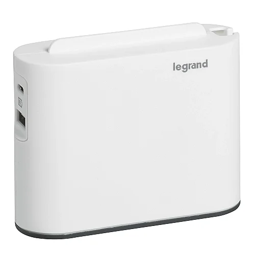 Legrand 049401 Çoklu Fiş Priz 12A 2x2P+A USB-A ve USB-C 3A 15W Beyaz/Koyu Gri - 1