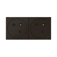 Legrand 079192L İkili Düz Yüzey Ups Priz 45° 16A 250V 4M Siyah - 1