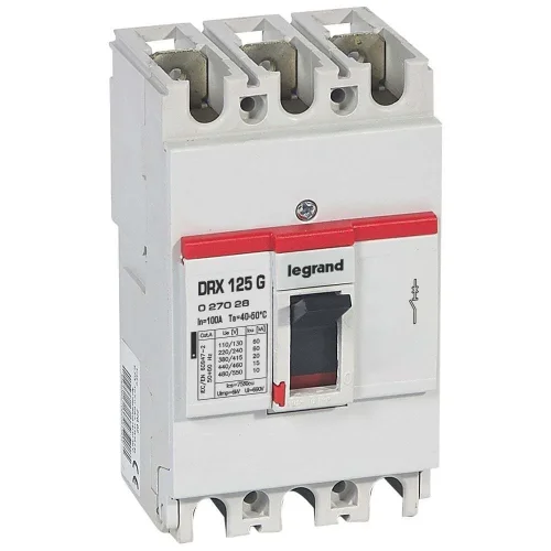 Legrand 27028 DRX125 Sabit 3P 100A 20kA Kompakt Şalter - 1