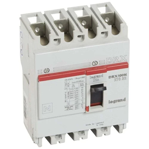 Legrand 27032 DRX125 Sabit 4P 25A 20kA Kompakt Şalter - 1