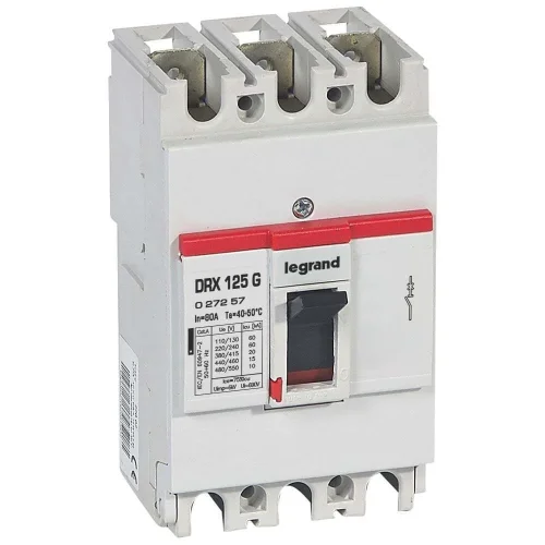 Legrand 27257 DRX125 Sabit 3P 80A 20kA Kompakt Şalter - 1