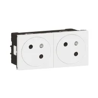 Legrand 278164L İkili Düz Yüzey Ups Priz 45° 16A 250V 4M Beyaz - 1