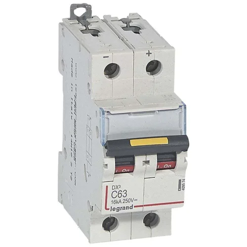 Legrand 409574 DX3 DC Sigorta 2P C63 16KA Otomatik Sigorta - 1