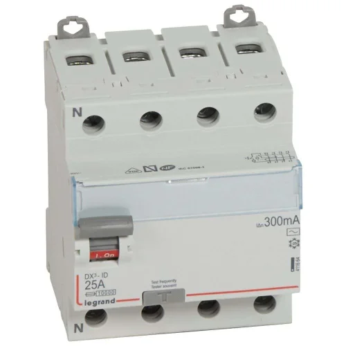 Legrand 411664 DX³ KAK 4P AC 25A 300mA Kaçak Akım Rölesi - 1