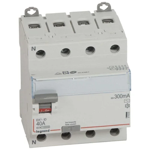 Legrand 411665 DX³ KAK 4P AC 40A 300mA Kaçak Akım Rölesi - 1