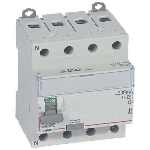 Legrand 411669 DX³ KAK 4P selektif-AC 63A 300mA Kaçak Akım Rölesi - 1