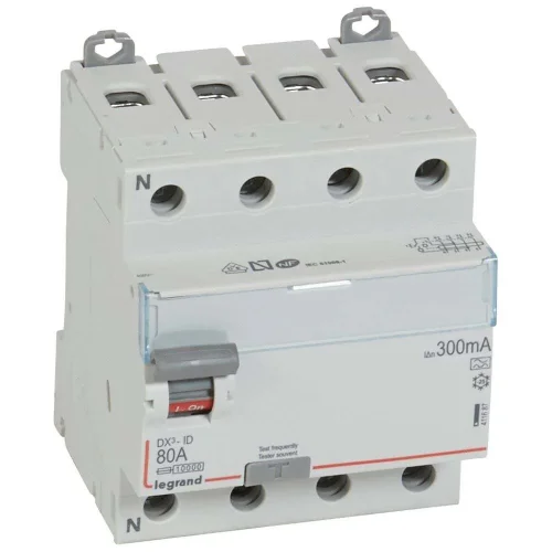 Legrand 411687 DX³ KAK 4P A 80A 300mA Kaçak Akım Rölesi - 1