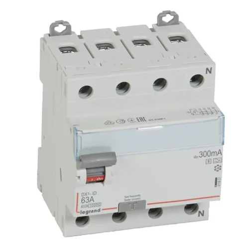 Legrand 411801 DX³ KAK 4P selektif-A 63A 300mA Kaçak Akım Rölesi - 1