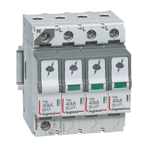 Legrand 412245 Sayaç Sonrası İçin Parafudr Tip 2 C Tipi Imax 40Ka Up:1.7Kv 3Kutup + N - 1