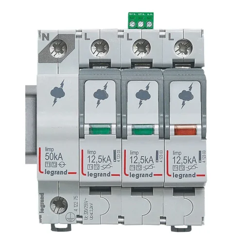 Legrand 412275 Ana Dağıtım Panosu İçin Parafudr Tip1 - Tip 2 Veya B + C Tipi 3K + N Up:1.5Kv - 1