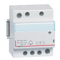 Legrand 413093 Raya Montaj Etiketli Zil Trafosu 230/24V-12V Ac 2Modül Güç 24-18Va - 1