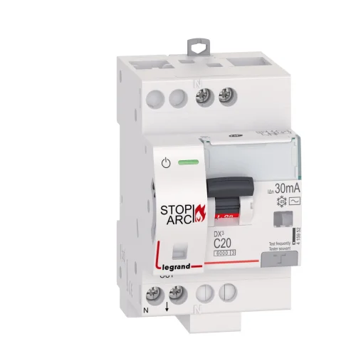 Legrand 415952 DX3 AFDD 1P+N C20 30MA AC 3M Kaçak Akım Rölesi - 1