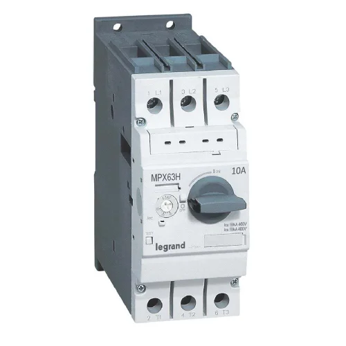 Legrand 417360 Mpx³ 63H Çevirmeli Anahtarlı Tip Motor Koruma Şalteri In:10A Termik 6 İle 10A - 1