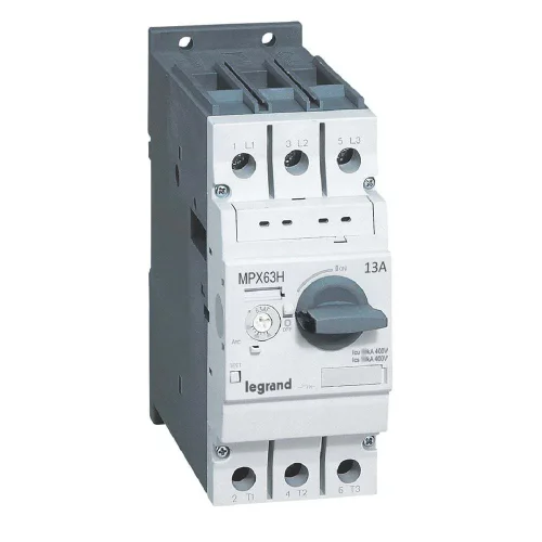 Legrand 417361 Mpx³ 63H Çevirmeli Anahtarlı Tip Motor Koruma Şalteri In:13A Termik 9 İle 13A - 1