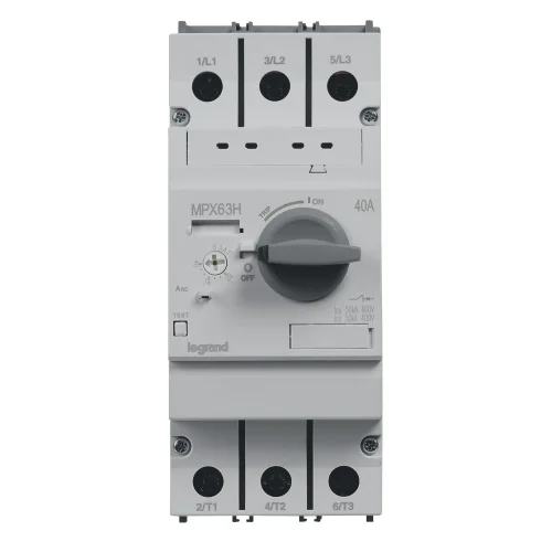 Legrand 417366 Mpx³ 63H Çevirmeli Anahtarlı Tip Motor Koruma Şalteri In:40A Termik 28 İle 40A - 1