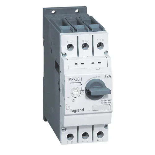 Legrand 417368 Mpx³ 63H Çevirmeli Anahtarlı Tip Motor Koruma Şalteri In:63A Termik 45 İle 63A - 1