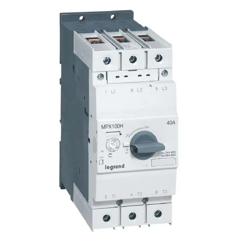 Legrand 417374 Mpx³ 100H Çevirmeli Anahtarlı Tip Motor Koruma Şalteri In:40A Termik 28 İle 40A - 1