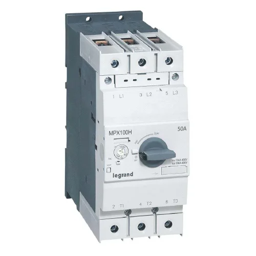 Legrand 417375 Mpx³ 100H Çevirmeli Anahtarlı Tip Motor Koruma Şalteri In:50A Termik 34 İle 50A - 1