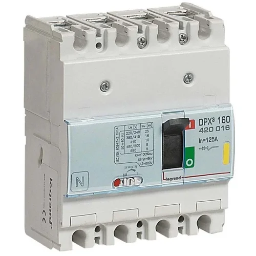 Legrand 420016 DPX³160 TM 4P 125A 16kA Kompakt Şalter - 1