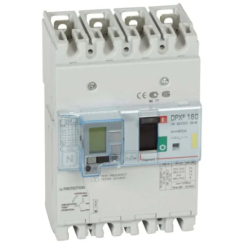 Legrand 420034 DPX³160 TM&KAK 4P 80A 16kA Kompakt Şalter - 1