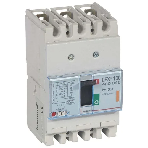 Legrand 420045 DPX³160 TM 3P 100A 25kA Kompakt Şalter - 1