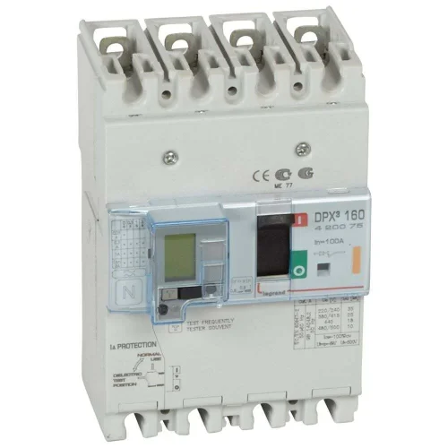Legrand 420075 DPX³160 TM&KAK 4P 100A 25kA Kompakt Şalter - 1