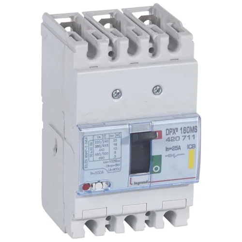 Legrand 420711 DPX³160 MANY. 3P 25A 16kA Kompakt Şalter - 1