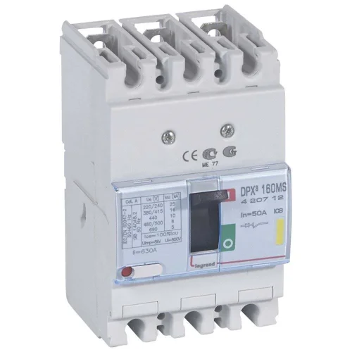 Legrand 420712 DPX³160 MANY. 3P 50A 16kA Kompakt Şalter - 1