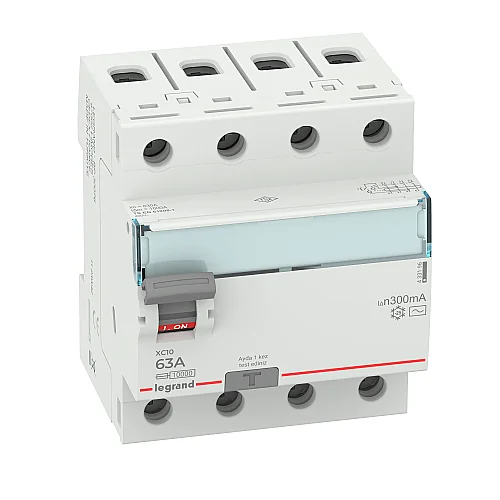 Legrand 433196 XC10 4P 63A 300 mA AC Tipi Kaçak Akım Koruma Anahtarı - 1