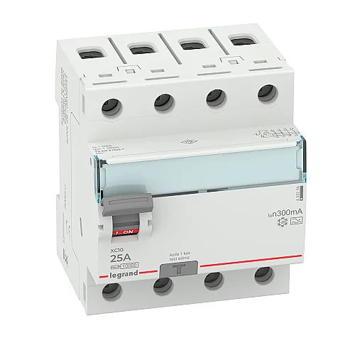 Legrand 433236 XC10 4P 25A 300 mA A Tipi Kaçak Akım Koruma Anahtarı - 1