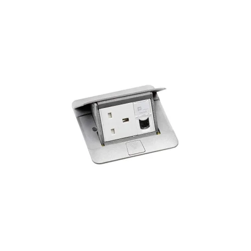 Legrand 54010 3 Modül Donatılabilir Masa Veya Döşeme Altı Buat Mat Alüminyum Renk - 1
