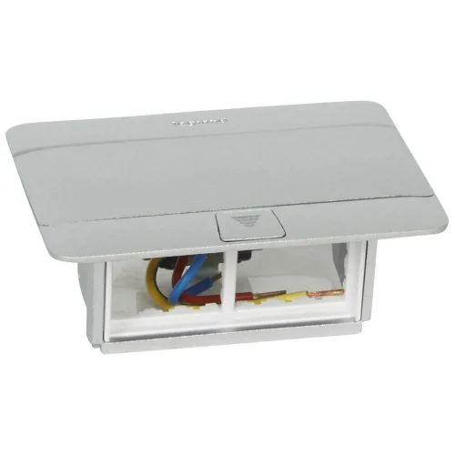 Legrand 54011 4 Modül Donatılabilir Masa Veya Döşeme Altı Buat Mat Alüminyum Renk - 1