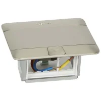 Legrand 54020 3 Modül Donatılabilir Masa Veya Döşeme Altı Buat Satine Çelik Renk - 1