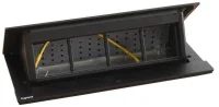 Legrand 654810 Incara Pop-Up Set Üstü Priz Kasası 8 Modül Donatılabilir Siyah - 1