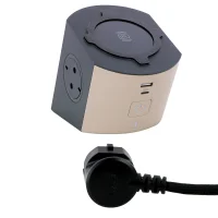 Legrand 694500 Masa üstü prizi Kablosuz şarj - USB Tip A ve C 2 Metre Kablolu - 1