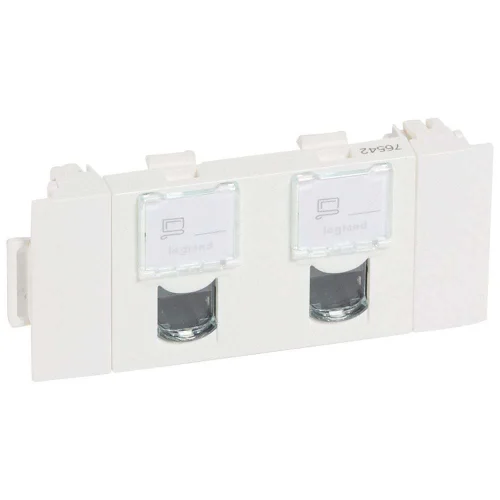 Legrand 76542 2 X Rj45 Cat5E Ftp Soluclip Aksesuarlı, 3 Modül, Beyaz - 1