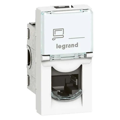Legrand 76581 Lcs² Sistem Armada Rj45 Cat6 Priz Utp 1Modül Beyaz Antimikrobiyel - 1
