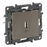 Legrand 768597 Raventi Serisi Tekli USB Şarj Priz Bronz - 1