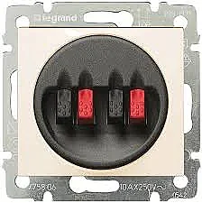Legrand 774324 Valena 2’Li Hoparlör Prizi Bej - 1